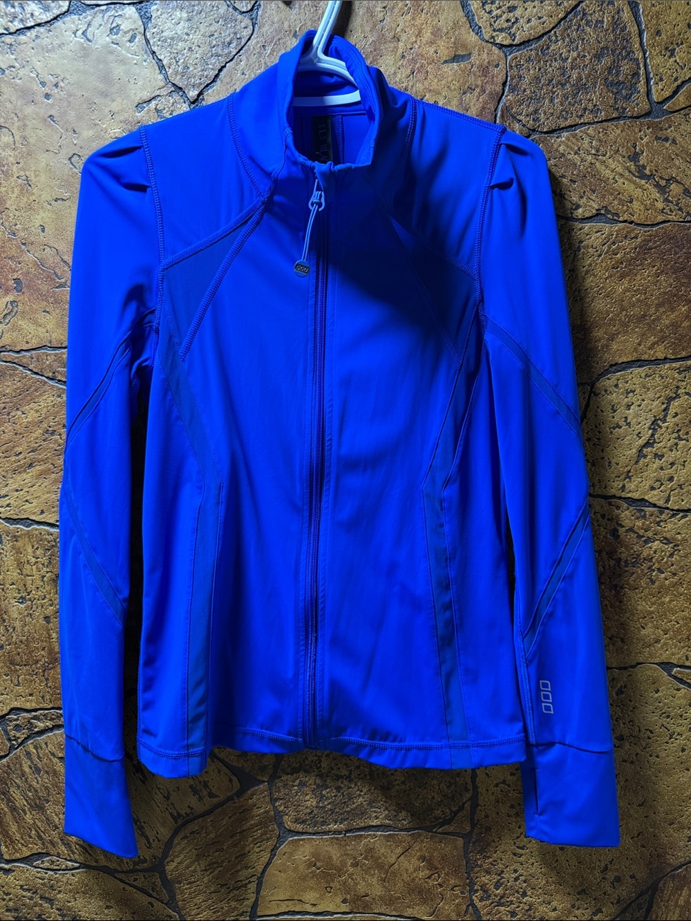 Women’s Electric Blue Zip-Front Utility Jacket.    “10